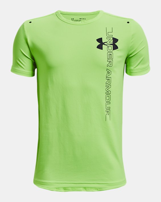 Boys' UA RUSH™ Energy Short Sleeve, Green, pdpMainDesktop image number 0